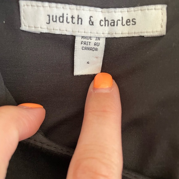 Judith and Charles Leather Detail Dress - Picture 2 of 4